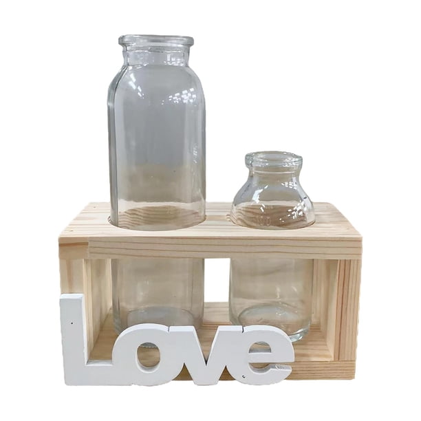 Contenedor ónico de escritorio con soporte de , secas, ón de , ón de brotes para el Madera Sunnimix florero