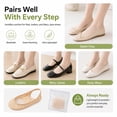 thumbnail image 3 of Women's Ice Silk No Show Ultra, Ultra Thin Ice Silk & Non Slip Stay-Put Comfort, for Sneakers Flats Loafers Everyday Wear, 3 of 7
