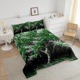 thumbnail image 4 of Erosebridal Green Cherry Blossoms Bedding Queen Comforter Set, Tree Botanical Down Comforter, Japanese Style Decor, Reversible, 4 of 8