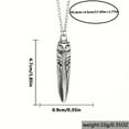 thumbnail image 3 of Collier Pendentif Hibou Argenté avec Charme de Lune Bijou Animal Élégant pour Femmes, 3 of 7