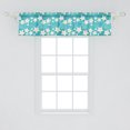 thumbnail image 2 of Ambesonne Stars Valance Pack of 2, Modern Grunge Half Tone, 54"X12", Eggshell and Seafoam, 2 of 3