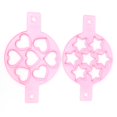 thumbnail image 2 of Anillo para cacerola para huevos Super homeMX 2 piezas Silicona Rosa, 2 of 8