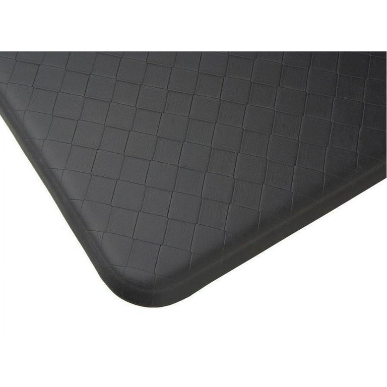 imprint cumulus9 kitchen mat nantucket series 20 in. x 36 in. x 5/8 in black