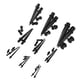thumbnail image 5 of Kit de 36 dilatadores de oreja acrílicos, dilatadores de oreja, 14G-00G (negro), 5 of 14