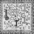 thumbnail image 1 of Ahgly Company Indoor Square Animal Gray Traditional Area Rugs, 3' Square, 1 of 1