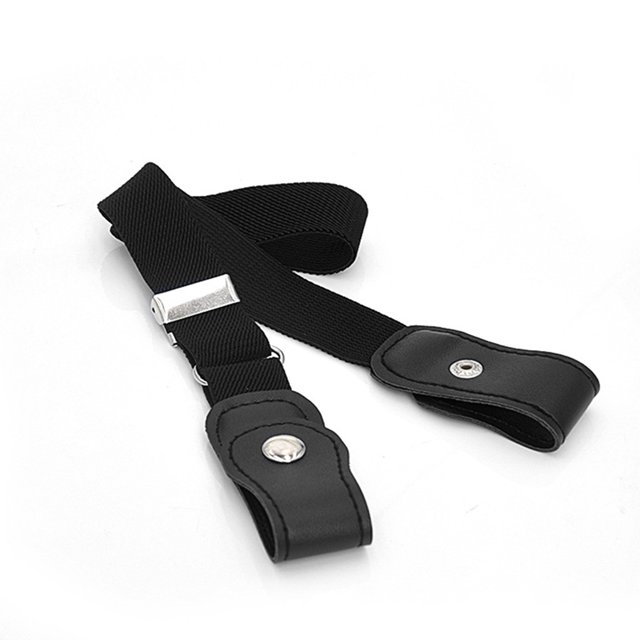 Sonducket Cinturón sin hebilla Suministros de armario para niños Niñas a cuadros morados y negros Cinturones negro Sonducket AP008680-09