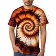 thumbnail image 3 of LAOLIUSN Men’s Tie Dye Shirts for Men, Short Sleeve Mens Tie Dye Shirt, Rainbow Tie Dye T-Shirts Tee S-4XL, 3 of 7
