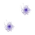 thumbnail image 2 of pitrice 1/2/3/5 Maille Fascinator Femmes Coiffure Prom Maquillage Nuptiale Scène Réglable Performance Photo Coiffe Fille Bande de Cheveux Violet Clair 2PCS, 2 of 6