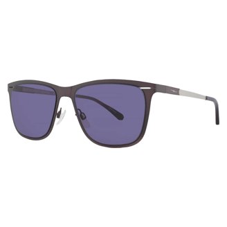 Lacoste Men's Polarized Black Soft Square Pique Temple Sunglasses