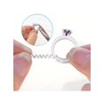 thumbnail image 1 of 4pcs/Pack 4 Sizes Ring Size Adjuster For Loose Rings Jewelry Sizer Mandrel For Making Jewelry Guard, Spacer, Sizer, Fitter Spiral Silicone Tightener Set, 1 of 5