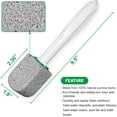 thumbnail image 2 of Pumice Stone Toilet Bowl Cleaner,Bathroom Cleaner Brush Toilet Wand Refills with 30CM Long Handle for Remove Hard Water Stains with 1 Wand+ Pumice Stones (5 Pack), 2 of 5