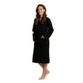 thumbnail image 2 of Women’s Long Waffle Robe - Lightweight 100% Cotton, 2 of 4