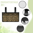 thumbnail image 5 of COEQINE Leopard Print Wheelchair Armrest Side Hanging Storage Bag Motorized Wheelchair Bags to Hang on Side Side Arm Bag for Power Wheelchair Wheelchair Storage Bag Side for Seniors, 5 of 7