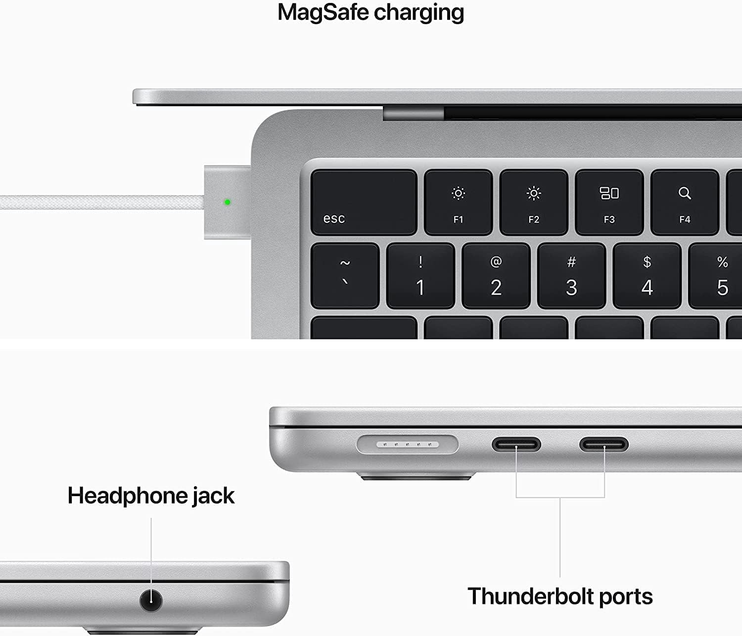 2022 Apple MacBook Air 13.6" Core M2 3.49GHz 8-Core CPU/10-Core GPU 8GB RAM 512GB SSD - Silver