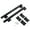 Black, variant on SHISUYAN 1 Pair Keyboard Shelf Runners Adjustable Under Desk Computer Slides Track