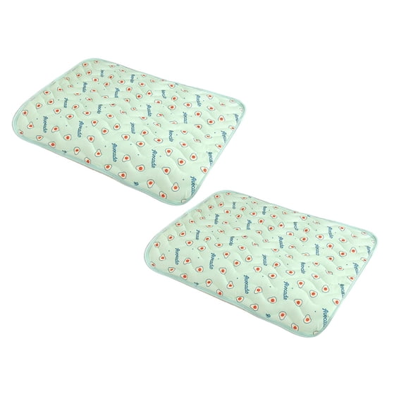 2 Pcs Dog Cooling Mat Summer Self-Cooling Pad for Small Medium Large Dogs Cats, Breathable Non-Toxic Pet Ice Blanket, Portable Automatic Cooling Bed for Kennel Sofa Bed Floor, Indoor Outdoor Use