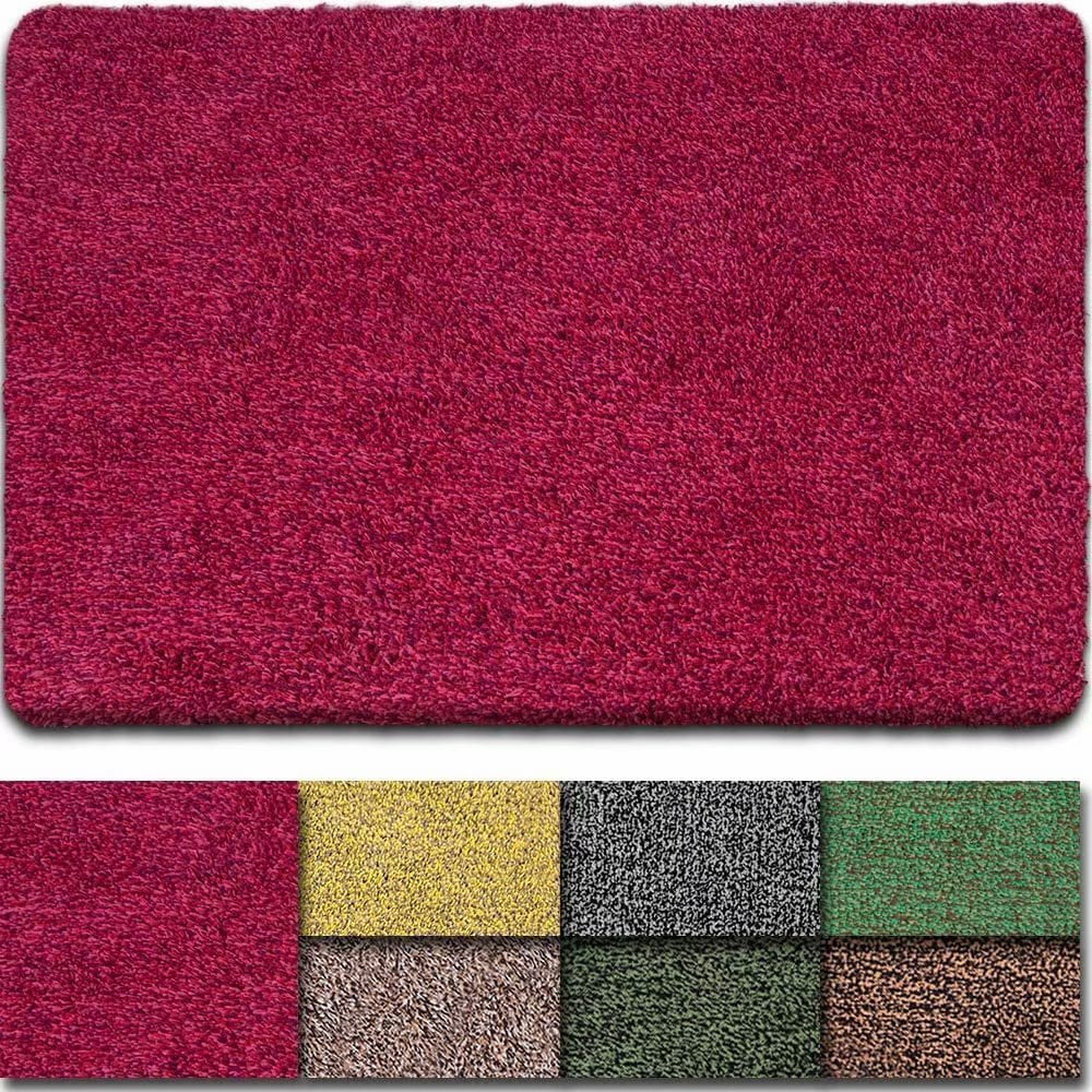 Indoor Doormat Super Absorbent Mud Front Door Mat 36"x24" Latex Backing