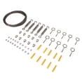 thumbnail image 4 of Kit colgante de cuerda de alambre recubierto de PVC de acero inoxidable de 15m, gancho de ojo, tornillo, manga de prensado de aluminio, juego de dedal de cuerda de alambre YUNYI BRAND  Deportes, 4 of 8