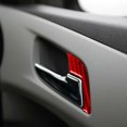 thumbnail image 4 of Real Bright Soft Car Interior Carbon Fiber Sticker Decoration4Pcs Red Carbon Fiber Interior Door Handle Cover For Chevrolet SonicAuto Car Protection Interior Accessories, 4 of 8
