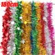 thumbnail image 2 of 1.8M Christmas PVC Tinsel Ribbon Garlands Christmas Tree Hanging Plastic Colorful Star Ornaments Home Xmas Wedding Decorations, 2 of 5
