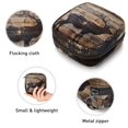 thumbnail image 3 of Elk on Wooden Background Sanitary Napkin Storage Bag, Zipper Menstrual Cup Pouch Feminine Menstruation First Period Pads Holder for Girls Women Ladies, 3 of 6