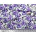 thumbnail image 3 of Soimoi Cotton Duck Fabric Flower & Leaves Watercolor Print Fabric by Yard 42 Inch Wide, 3 of 3