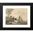 thumbnail image 2 of Jacob van Strij 18x14 Black Modern Framed Museum Art Print Titled - Landscape with Cattle, Sheep, and Herders (1800-1810), 2 of 5