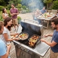 thumbnail image 6 of 3 Tier Stainless Steel Grill Rack Multi Purpose Air Fryer Basket Stackable Cooking Rack For Bbq Roasting Dehydrating Kitchen Cooking(Silver-19Cm), 6 of 8