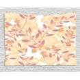 thumbnail image 1 of Beige Decor Tapestry, Pastel Berry Branches Autumn Spring Vegetative Fresh Season Simplistic Graphic, Wall Hanging for Bedroom Living Room Dorm Decor, 60W X 40L Inches, Pink Peach, by Ambesonne, 1 of 2
