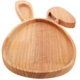 thumbnail image 2 of Easter Desktop Bunny Shaped Wooden Tray Decor Serving Tray Rustic Wooden Decorative Tray, 2 of 3