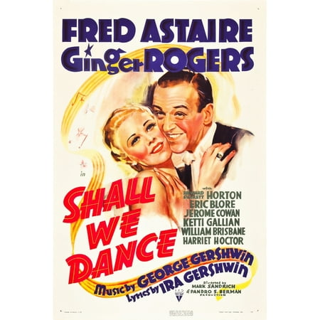 Shall We Dance Ginger Rogers Fred Astaire 1937 Movie Poster
