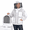 White-Small, variant on White Medium 3 Layer Ventilated Beekeeping Work Jacket with Two Veils
