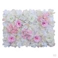 thumbnail image 1 of Conjunto de 2 Flores Artificial Cabezas Caja de Flores Rosas Artificiales de Plástico para Decoración de Bodas, Baby Showers, Manualidades Macarena Flores rosadas falsas blancas, 1 of 8