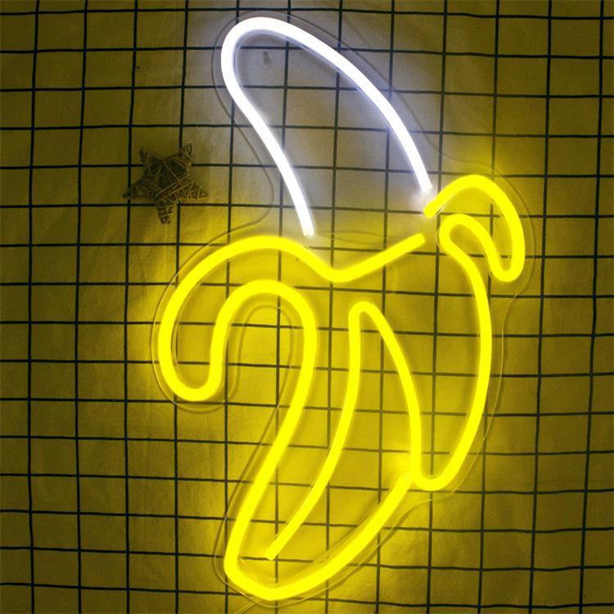 LED Neon Banana Sign Light Decor Bar Pub Bedroom Wall Art Christmas Party Gift 