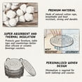 thumbnail image 7 of CoreLiving Round Woven Placemats, Heat Resistant Braided Cotton Rope Table Mats for Dining Room Decor, Farmhouse Style Washable Kitchen Pads, 8 Pack, 7 of 7