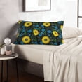 thumbnail image 6 of Balery Sunflowers And Blue Flower Bedding Queen Pillow Cases - Envelope Closure - Soft Brushed Microfiber Fabric - Shrinkage and Fade Resistant Pillow Cases-14"x20", 6 of 6