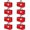 red, variant on 8-Pack Heavy Duty Red Moving Bags with Zippers and Handles, Heavy Duty Storage Handbags for Space Saving, Made of PE, 97 Liters/25.6 G