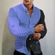 thumbnail image 1 of Camisa de hombre de moda, camisa de manga larga informal de corte entallado 3D de calidad moderna, camisa de calle para boda para hombre, 1 of 6