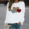 thumbnail image 2 of Xdegoge Valentines Day Sweatshirt for Women Funny Love Heart Print Sweatshirts Casual Loose Valentine Pullover Long Sleeve Crewneck Oversized Fashion Tops, 2 of 4