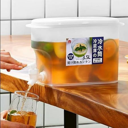 

Cold Kettle with Faucet in Refrigerator Iced Beverage Dispenser Refrigerator