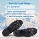 thumbnail image 2 of Tacos de tracción Antideslizantes Pinchos, Crampones para Botas de Senderismo 2 Pares con 10 Pinchos Antideslizantes, Tacos de Hielo para Zapatos y Botas para Escalada, Pesca en Hielo, Senderismo Shuxiu Wang 8390615159333, 2 of 5
