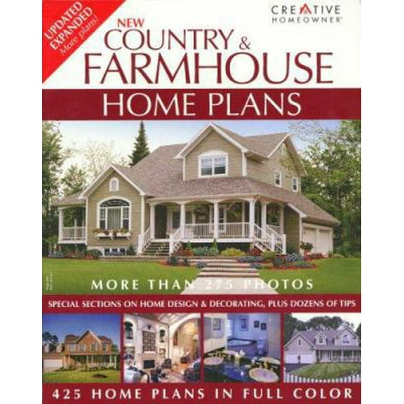 Pre-Owned New Country & Farmhouse Home Plans (Paperback) 1580113591 9781580113595