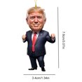 thumbnail image 4 of Patriótico Donald Trump 2024 Adorno Navideño Acrílico Dibujos Animados (D), 4 of 4