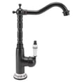 thumbnail image 4 of Kitchen Sink Faucet, Simple Installation All Copper Hot Cold Mixed European Antique Antique Kitchen Faucet  For Bar For Home Antique Color,Black, 4 of 8