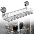 thumbnail image 4 of 2026 New No Drill Bathroom Suction Storage Box Corrugated Suction Cup Storage Holder Suction Storage Box Removable Hanging Storage Basket Kilougeis, 4 of 6