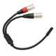 thumbnail image 2 of Cable de micrófono de 3,5 mm 1/8 a XLR Cable estéreo profesional balanceado doble XLR macho a 3,5 mm hembra de 1,0 pies, 2 of 12