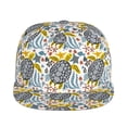 thumbnail image 2 of Haiem Sea Turtle Classic Snapback Cap Flat Bill Hat Baseball Cap Adjustable Size Cotton Dad Hat, 2 of 9
