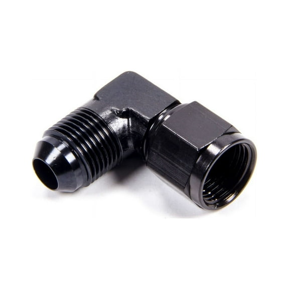 Fragola Performance 498104-Bl #8 Female Swivel To Male 90 Degree Fitting Black