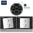 thumbnail image 6 of Grohe Grohtherm 241112430 Dual Function 2-Handle Thermostatic Valve Trim in Matte Black, 6 of 7