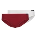 thumbnail image 1 of SKINY Calzoncillos para chicas, paquete de 2 - Calzoncillos Rio, calzoncillos bikini, bragas, algodón stretch Rojo/Blanco 152 (10-11 años), 1 of 4